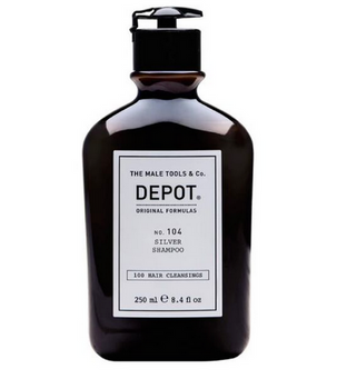 Depot NR.104 Silver Sampon pentru par gri, alb sau decolorat 250 ml