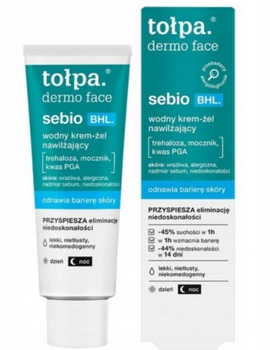 TOŁPA Dermo Face Sebio BHL Cremă de față cu gel apos cu uree 40 ml