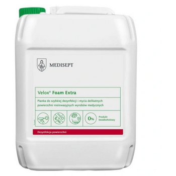 Velox Foam Extra 5L Spumă pentru dezinfectarea și spălarea suprafețelor delicate Medisept