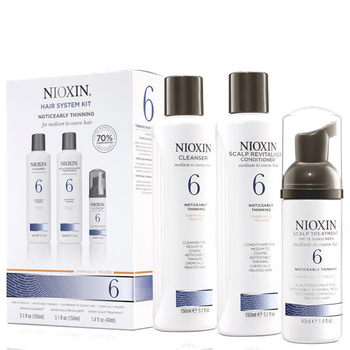 NIOXIN 6 TRIALKIT SET DE SISTEM STARTER-SET 150ml+150ml+40ml