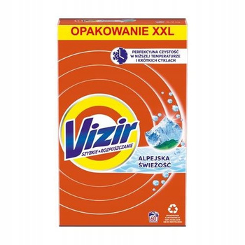 Pudră de spălat Vizir Alpine Freshness White and Bright 3.3kg (60 de spălări)