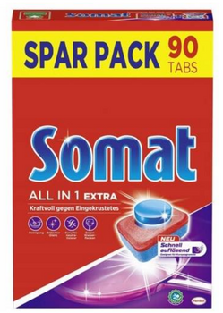 Somat All-in-1 Extra tablete de spălat vase 90 buc