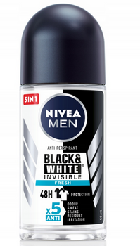 Nivea Men Black&amp;White Invisible Fresh 72h Antiperspirant 50 ml