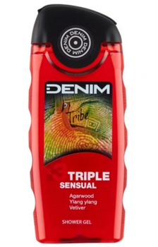 Gel de duș Denim Tribe x3 triplu senzual 250 ml