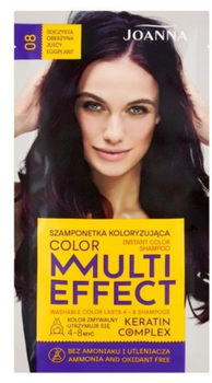 Joanna Multi Effect Color Keratin Complex Samponetka -08 Juicy Aubergine 35 g