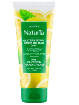 Crema de mâini cu glicerină Joanna Naturia Lemon 100 g