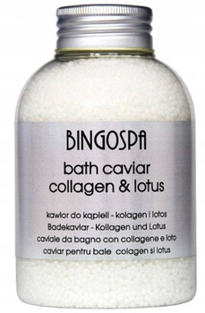 BingoSpa Caviar de baie cu ulei de lotus roz și colagen 380g