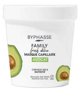 Byphasse Family Fresh Delice Avocado Mască pentru păr uscat 250 ml