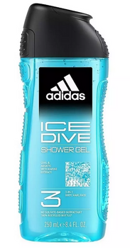 Gel de duș Adidas Ice Dive 3W1 250 ml