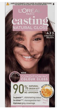 L'Oreal Paris Casting Creme Gloss Culoare de păr 423 Castan