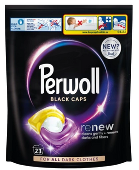 Perwoll Renew Caps Capsule negre pentru rufe întunecate 23 buc
