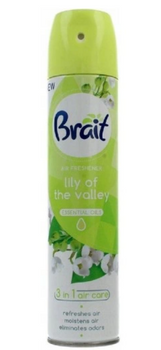 Brait Air Freshener Aerosol 3in1 Lily of the Valley 300 ml