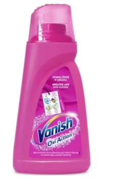 Vanish Oxi Action lichid demachiant pentru țesături colorate 1.5 L PINK