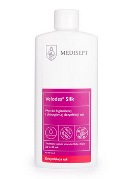 Medisept Velodes Silk Liquid pentru igiena si dezinfectarea chirurgicala a mainilor 500 ml