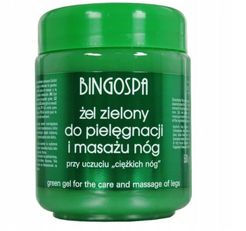 BingoSa Gel Green pentru îngrijirea și masajul picioarelor 500g
