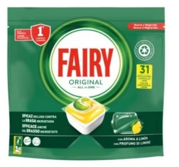 Fairy Original Lemon All In One Capsule de spălat vase 31 buc