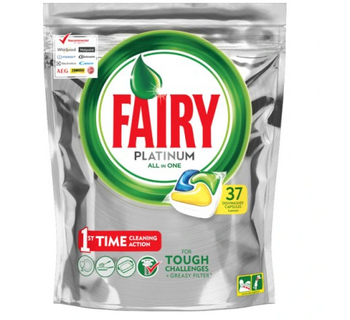 Fairy Platinum All in One capsule pentru masina de spalat vase 37 buc