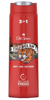 Gel de duș Old Spice Tigerclaw Gel de duș 3 în 1 400 ml