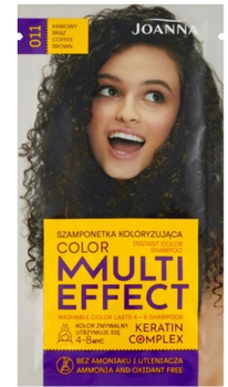 Joanna Multi Effect Color Keratin Complex Samponetka -011 Coffee Brown 35 g