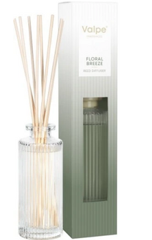 Difuzor de parfumuri Bispol Sticks în sticlă cu nervuri 135 ml Floral Breeze