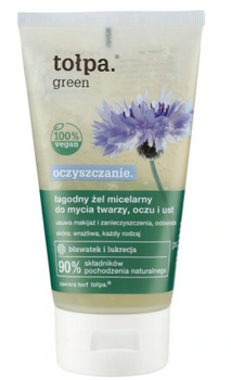 TOŁPA Green Cleansing Micellar Gel pentru curățarea feței și hidratarea ochilor și buzelor 150 ml