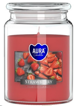 Bispol Lumânare parfumată în sticlă 500 g Căpșuni