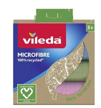 Vileda Pânză microfibră 100% reciclată 3 buc