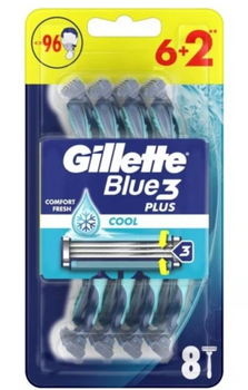 Gillette 3 Blue Plus Cool 6+2