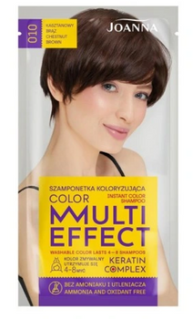 Joanna Multi Effect Color Keratin Complex Samponetka -010 Chestnut Brown 35 g