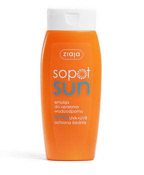 Ziaja Sopot Sun Waterproof lotiune de bronzare SPF 15 UVA + UVB protectie medie 150ml