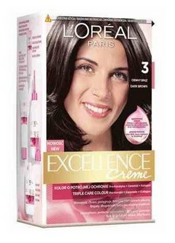 L'Oreal Paris Excellence Creme Hair Colour 3 Castaniu închis