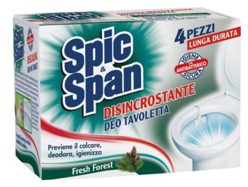 Spic Span WC cub Fresh Forest 4 buc