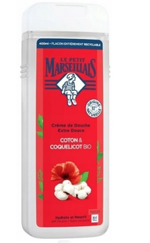 Le Petit Marseillais Bio Gel de duș cu mac și bumbac 400 ml