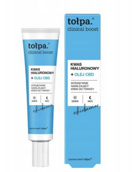 Tolpa Clinical Boost Face Cream Acid hialuronic și ulei CBD 40 ml