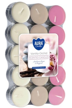 Bispol Tealight Scented Warmers 30 buc Vanilla-Orchida