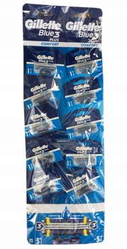 Gillette Blue 3 Comfort Plus Sheet A10 12x10 buc