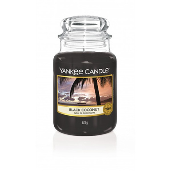 Borcan mare de nucă de cocos neagră Yankee Candle 623g