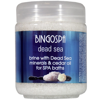 BingoSpa Saramură cu minerale de la Marea Moartă și ulei de cedru 550g