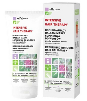 Elfa Pharm Intensive Hair Therapy balsam-mască reconstructivă de brusture împotriva căderii părului cu activator de creștere 200 ml