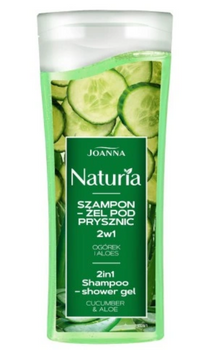 Joanna Naturia Sampon Gel de duș 2 în 1 cu castravete și aloe vera 100 ml