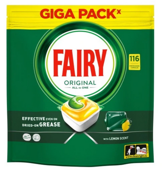 Fairy Original All in one Lemon Capsule de spălat vase 100 buc