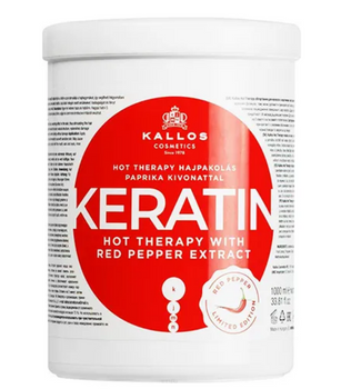 Kallos Keratin Mască cu extract de piper roșu 1000 ml