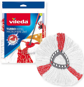 Vileda Turbo Easy &amp; Wring Reîncărcare mop circular 2in1