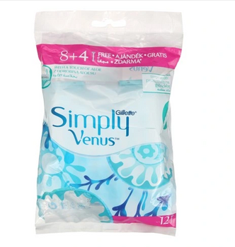 Gillette Simply Venus2 Aparate de ras de unică folosință 12 buc.
