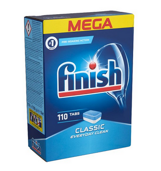 Comprimate Finish Classic Everyday Clean Mega 110 buc pentru mașina de spălat vase