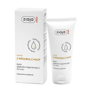 Ziaja Med Tratament cu Vitamina C+HA/P Crema de noapte profund regeneranta 50 ml