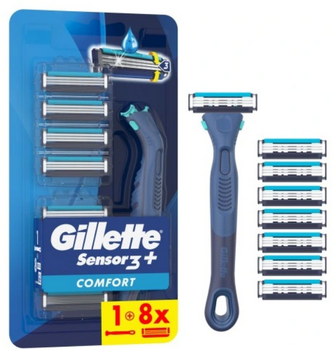 Aparat de ras Gillette Sensor3 + 8 rezerve