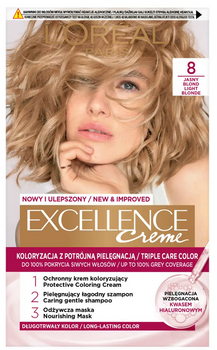 L'Oreal Paris Excellence Creme Hair Colour 8 Blond deschis