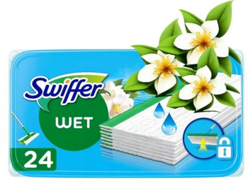 Pânze umede Swiffer 24 buc / Mop umed Rechizite Flori albe