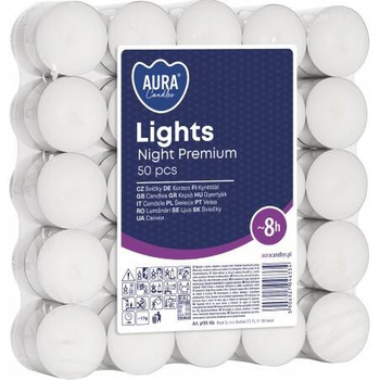 Bispol Tealights Night Premum Tealight 8.h 50 buc